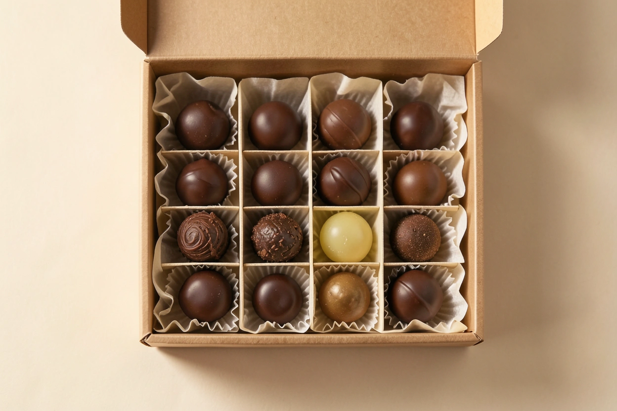 Coffret Découverte : 12 chocolats fins