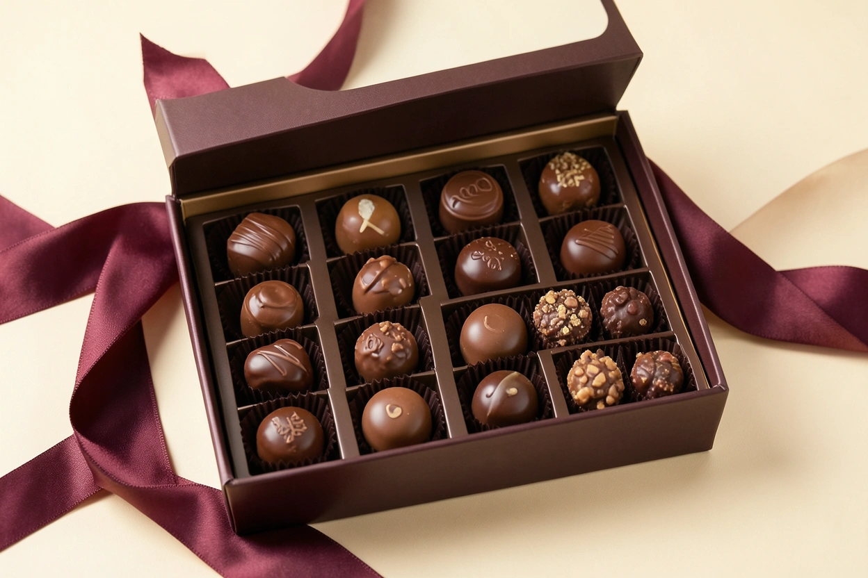 Coffret Gourmand : 24 chocolats et pralines