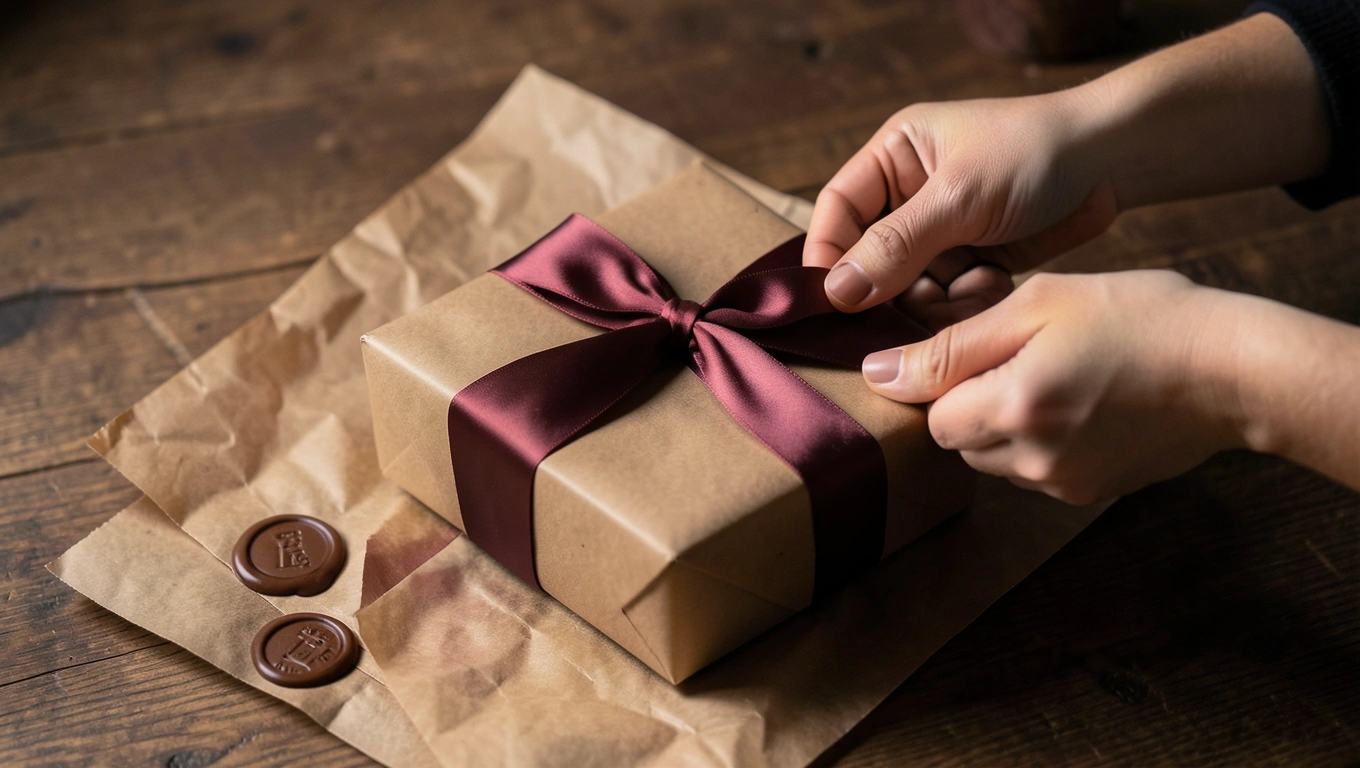 Coffret Chococado emballé et prêt à l'expédition
